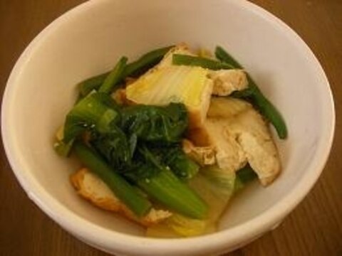 厚揚げと残り野菜の煮物